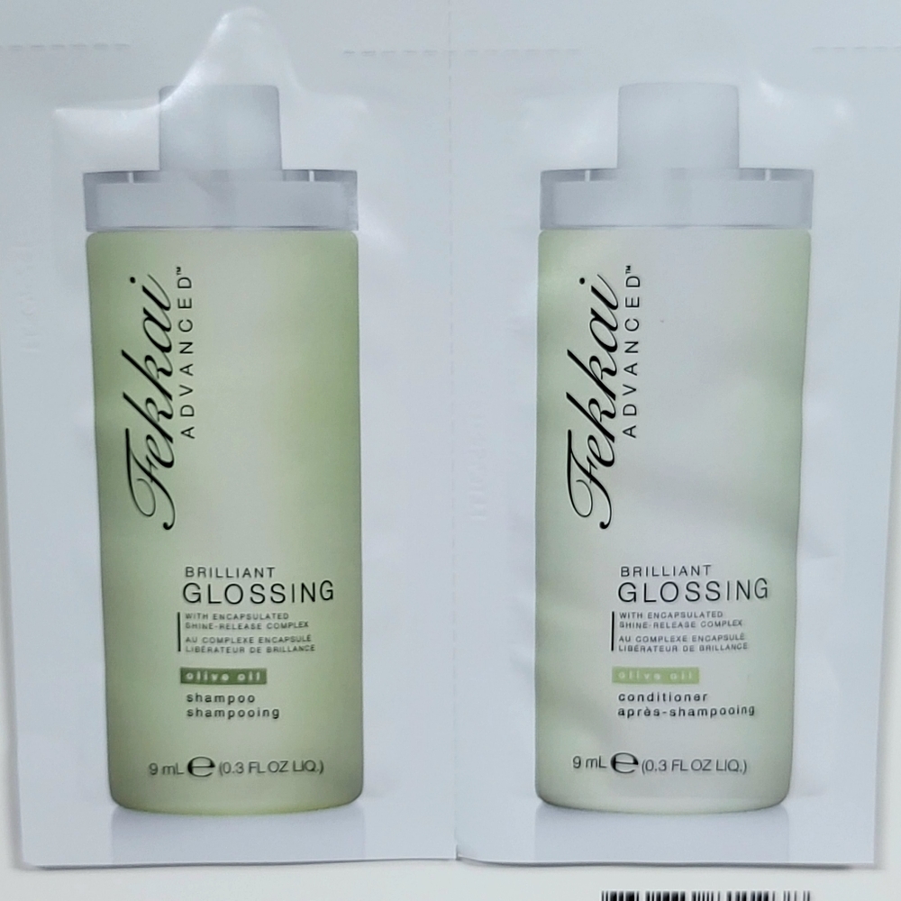 25 sets Fekkai glossing shampoo and conditioner samples